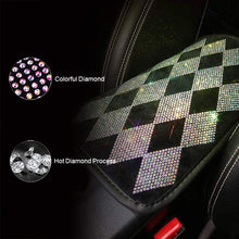Universal Bling Bling Car Center Console Cover, Luster Crystal Arm Rest Padding Protective Case Diamond Car Decor Accessories for Women(FSD-LX)