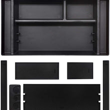 SENSHINE Center Console Organizer Tray for 2019 Chevy Silverado 1500/GMC Sierra 1500 and 2020 Chevy Silverado/GMC Sierra 1500/2500/3500 HD Armrest Storage Secondary Box - Full Center Console Models