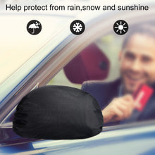 Side View Mirror Cover Frost Guard Mirror Cover Auto Rearview Protection Cover Snow Ice Mirror Covers Exterior Rear View Accessories Universal Size for Cars, Black (2 Pieces)
