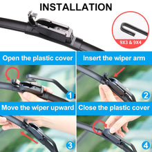 Windshield Wipers,ASLAM Type-G 24"+18" Wiper Blades:All-Season Blade for Original Equipment Replacement and Refills Replaceable,Double Service Life(set of 2)