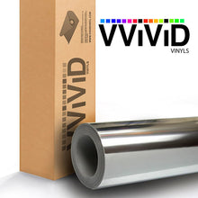 VViViD XPO Silver Chrome 5 Feet x 1 Foot Vinyl Wrap Roll Mirror Finish with Air Release Technology