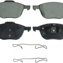 Wagner QuickStop ZD1563 Ceramic Disc Pad Set Includes Pad Installation Hardware, Front