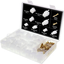 AuSL 380 Pcs 2.8mm 2 3 4 6 Pin Automotive Electrical Wire Connectors Kit, Male & Female Plug Housing Pin Header Crimp Wire Terminals Connector Assortment Kit for Motorcycle, Bike, Car, Boats