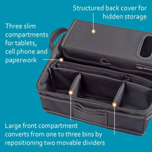 High Road Car Front Seat Organizer with Tissue Holder and Divided Storage Compartments