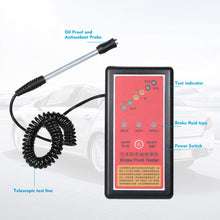 Tickas Brake Fluid Tester,Automotive Brake Fluid Tester Brake Fluid Detector Digital Oil Quality Inspection LED Indicator Display Diagnostic Tool