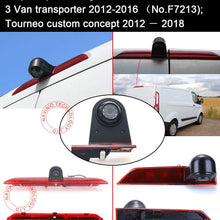 HD IP68 1280pixels Third Roof Top Mount Brake Lamp Reverse Rear View Backup Camera Angle and Distance Adjustable IR Night Vision for F o r d Transit 3 Van Transporter 2014-2015 (NO.7882)