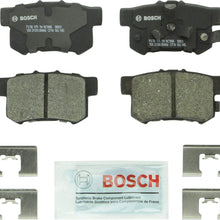 Bosch BC1086 QuietCast Premium Ceramic Disc Brake Pad Set For: Acura RDX; Honda Accord Crosstour, Crosstour, CR-V, Rear