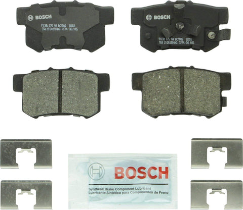 Bosch BC1086 QuietCast Premium Ceramic Disc Brake Pad Set For: Acura RDX; Honda Accord Crosstour, Crosstour, CR-V, Rear