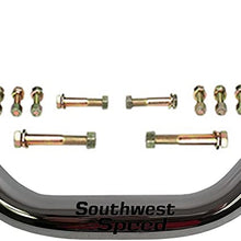NEW SOUTHWEST SPEED CHROME TUBULAR ENGINE CROSSMEMBER & POLYURETHANE MOUNT FOR SBC OR BBC IN 1947-1959 CHEVY AND GMC TRUCK'S, TRIM-TO-FIT MOTOR MOUNT WITH HARDWARE, SMALL BLOCK CHEVY, BIG BLOCK CHEVY