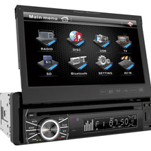 Power Acoustik PTID-8920B In-Dash DVD AM/FM Receiver with 7-Inch Flip-Out Touchscreen Monitor and USB/SD Input