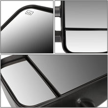 Replacement for Silverado/Sierra HD Chrome Heated Power Extendable Towing Side+Corner Blind Spot Mirror