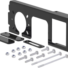 CURT 58000 Easy-Mount Vehicle Trailer Wiring Connector Mounting Bracket for 2-Inch Receiver, 4 or 5-Way Flat, 6 or 7-Way Round
