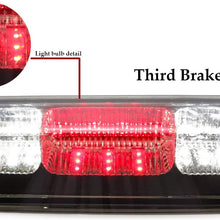 Sanzitop Fit for 2004-2008 Ford F-150, 2007-2010 Ford Explorer Sport Trac, 2006-2008 Lincoln Mark LT Rear High Mount 3rd Third Brake Light Cargo Lamp (Chrome Housing Smoke Lens)