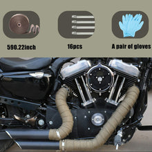 JUSTTOP 2" x 50' Titanium Universal Exhaust Heat Insulation Tape with Stainless Steel Locking Tape for Motorcycle and Car Heat Insulation Tape
