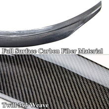 AeroBon Carbon Fiber Trunk Lip Spoiler Compatible with 2015-20 Mercedes C-Class W205 C63 C43 C450 (High-Kick Style)