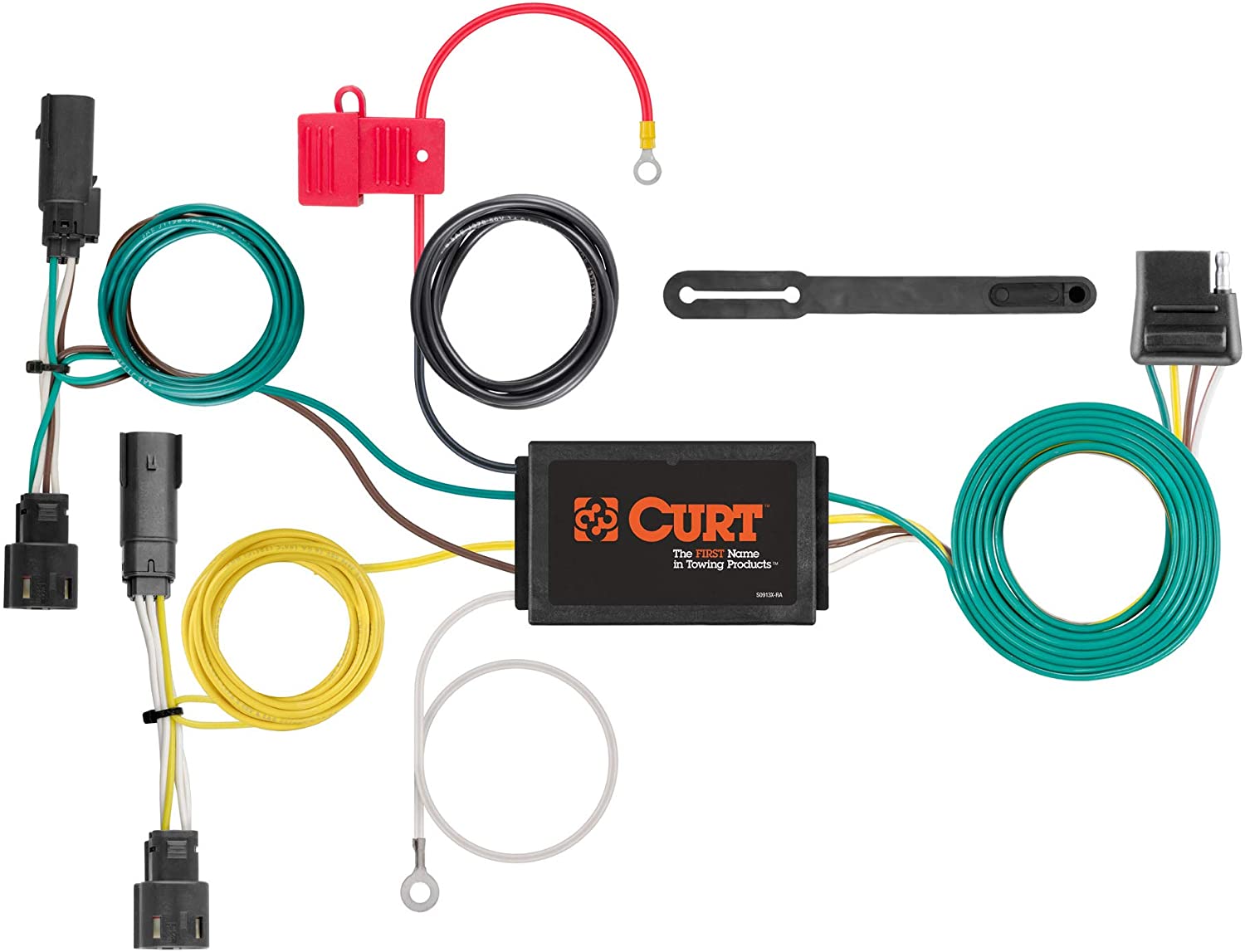 CURT 56318 Vehicle-Side Custom 4-Pin Trailer Wiring Harness for Select Chevrolet Camaro