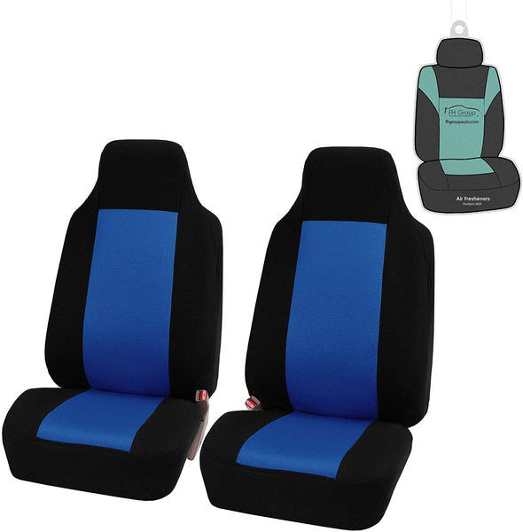 FH Group FB102102 Classic Cloth Seat Covers (Purple) Front Set with Gift – Universal Fit for Cars Trucks & SUVs