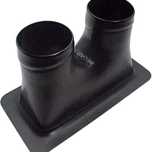 Allstar ALL42140 Black 5-1/2" x 8" Single Hole Centered Plastic Brake Cooling Duct