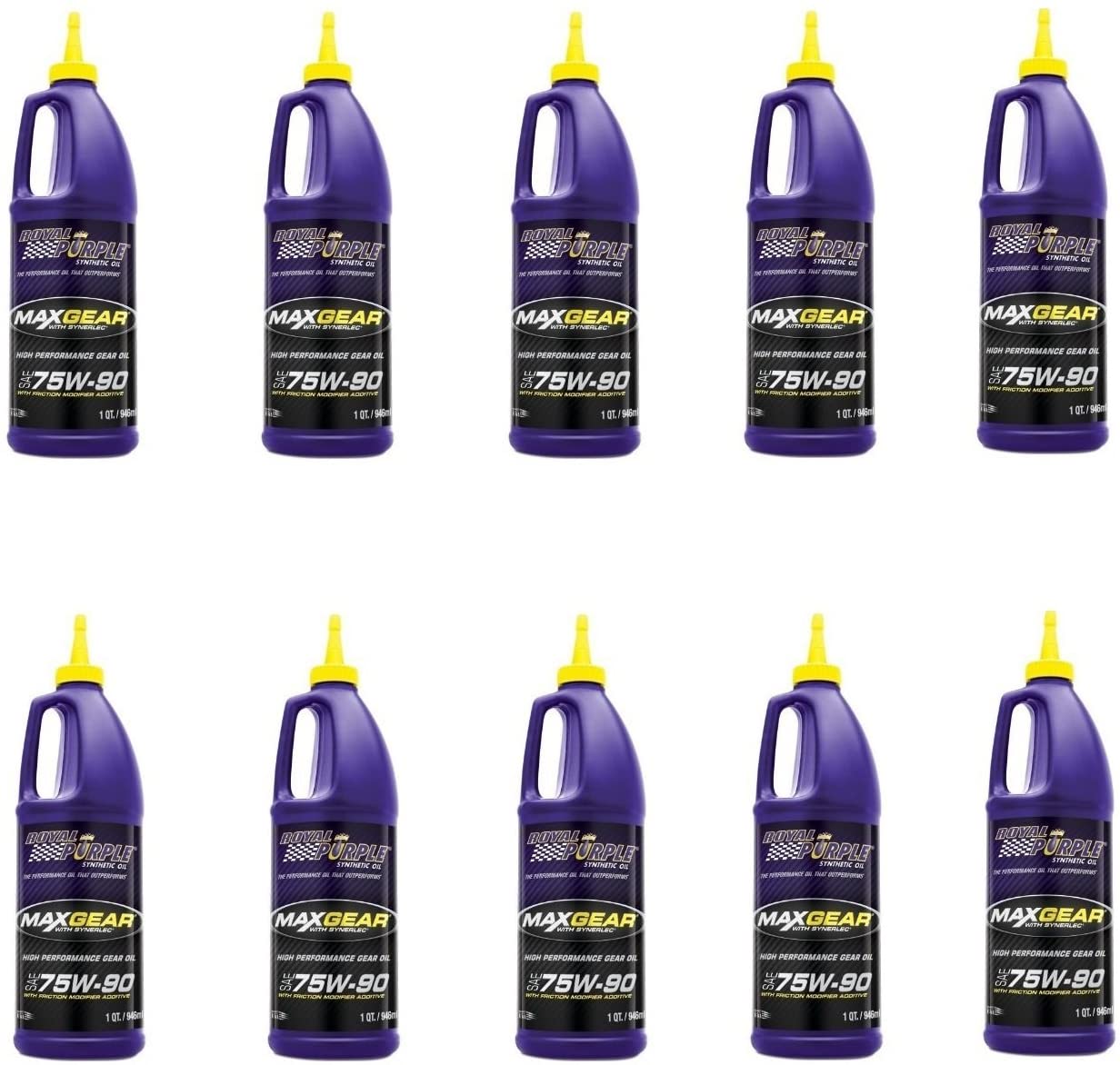 Royal Purple Max Gear Oil 75w90 Case, 10 quart, 1 Pack