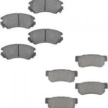 Front & Rear Premium Posi Ceramic Disc Brake Pad Kit for Kia Hyundai