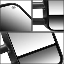Right Side Black Power Heated Telescoping Side Towing Mirror Replacement for Chevy/GMC Silverado Sierra GMT800 99-02