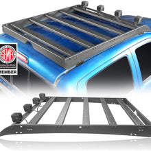 Hooke Road Tacoma Top Roof Rack Cargo Carrier w/4x18W LED Lights for 2/3 Gen Tacoma 2005-2021 (4-Doors only)