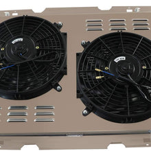 CoolingCare 3 Row Aluminum Radiator + 2X12" Fans w/Shroud for 1983-1997 Ford F150 F250 F350 & Bronco