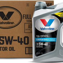 Valvoline European Vehicle Full Synthetic SAE 5W-40 Motor Oil 5 QT, Case of 3