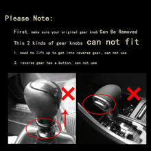 Sakali Universal Carbon Fiber Manual or Automatic Car Gear Shift Knob Shifter Lever Black