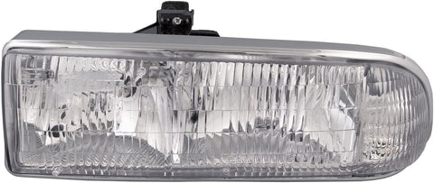 HEADLIGHTSDEPOT Halogen Headlight Compatible With Chevrolet S10 S10 Blazer 1998-2004 Includes Left Driver Side Headlamp
