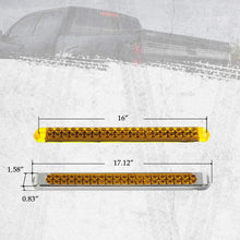Partsam Waterproof 17" Inch High Power 40 LED Red Utility Trailer Truck RV Stop Tail Turn 3rd Brake Marker Identification Light Bar w/Chrome Bezel (Pack of 2)