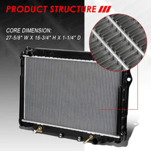 1917 Factory Style Aluminum Cooling Radiator Replacement for 93-97 Toyota Land Cruiser/Lexus LX450 AT