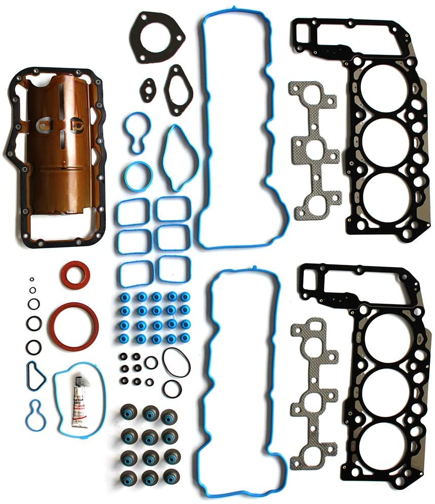 SCITOO Replacement for Full Gasket Set for Jeep for Dodge Nitro?Durango for Mitsubishi 3.7L V6 2005-2012 Engine Full Gaskets Sets Kit