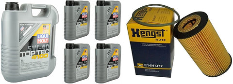 Mahle 03-06 Porsche Cayenne 4.5L V8 Oil Change KIT W/LIQUIMOLY 5W-40 TOP TECH 4100. (See Fitment Below in Product Discription)