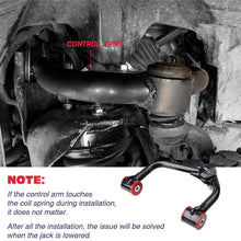 KSP Upper Control Arm Suspension Kit Tubular Black Fit For F-150, Alignment Lift 0 to 2” for 2004-2020 F150, V2.0