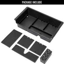 Seven Sparta Center Console Organizer for 2015-2018 Chevy/Chevrolet Tahoe Suburban Silverado GMC Sierra Yukon ABS Tray Armrest Box Secondary Storage Full Console w/Bucket Seats ONLY (Black)