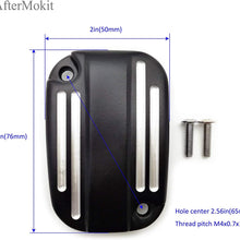 AfterMokit Front Brake Fluid Reservoir Cap Right Caliper Master Cylinder Cover for Harley Davidson Electra Glide Road King Ultra Classic Ultra Limited Street Glide Road Glide Heritage Softail Black