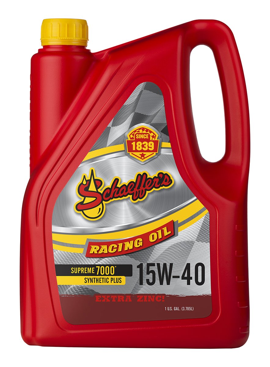 Schaeffer Manufacturing Co. 0708-006S Supreme 7000 Synthetic Plus Racing Oil, 15W-40, 1 gal