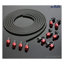 AN8 8AN 20FT Nylon Braided Oil Fuel Line Hose with AN8 Swivel Fitting End