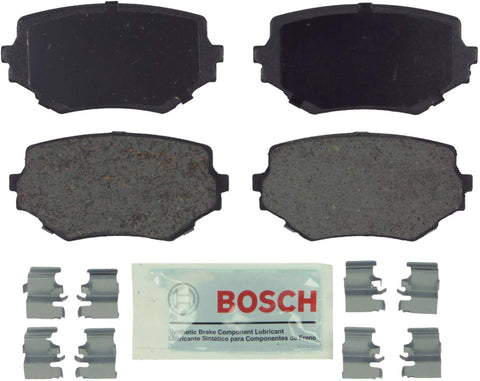 Bosch BE680H Blue Disc Brake Pad Set with Hardware for Select Suzuki: Grand Vitara, Sidekick, XL-7 Vehicles - FRONT