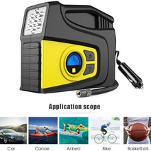 Zeonetak Portable Air Compressor Pump,120PSI 12V DC,Air Compressor Tire Inflator for Car Bicycle Motorcycle Basketball,LCD Digital Display Gauge,LED Flashlight(3 Modes),Auto Shut Off