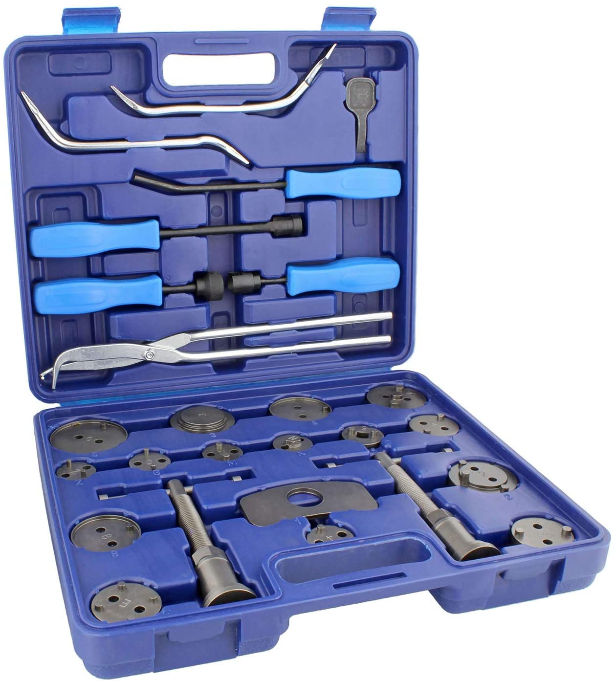 ABN Brake Tool Sets w/ 18 Pc Disc Brake Caliper Tool Kit & 8 Pc Drum Brake Tool Kit – Removal and Installation Tools