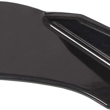 ECOTRIC Black Universal Front Bumper Lip Chin Spoiler ABS for Audi,Ford,BMW,Honda,Chevrolet,Toyota,Civic,Benz,Mazda,GMC Car