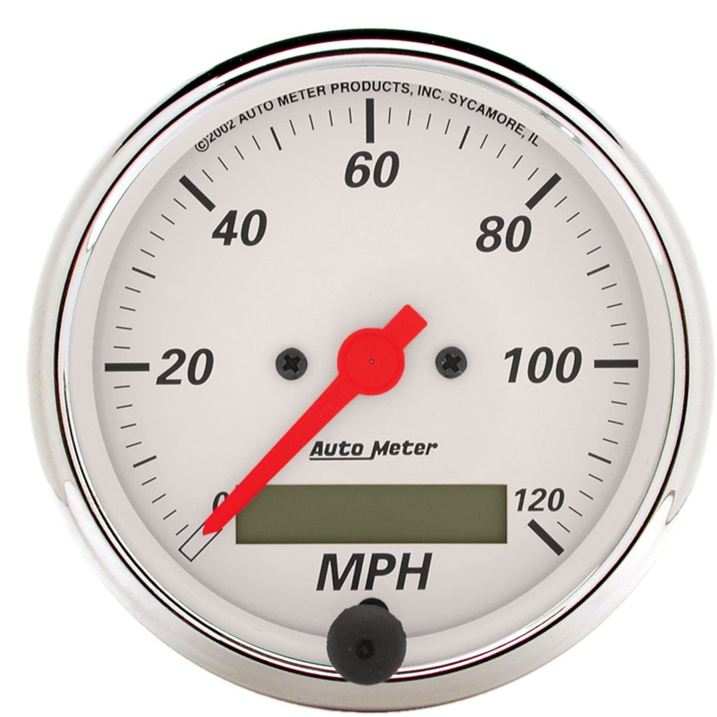 AUTO METER 1388 Arctic White Electric Programmable Speedometer