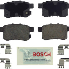 Bosch BE1336H Blue Disc Brake Pad Set with Hardware for 2009-12 Acura TSX and 2008-10 Honda Accord - REAR