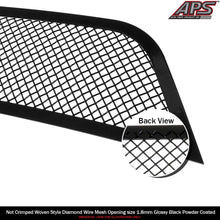 APS Compatible with 2017-2020 Honda CR-V Lower Bumper Stainless Steel Black Mesh Grille Insert N19-H32467H