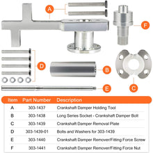 Crankshaft Crank Puller Pulley Set for Jaguar Land Rover 3.0lt (V6) & 5.0lt (V8) 303-1437 Complete Package