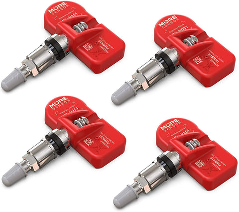 MORESENSOR Signature Series 315MHz Preprogrammed TPMS Tire Pressure Sensor 4-Pack | Clamp-in | Compatible with Select 120+ Japanese Brand Models 40700-1LA0E | NX-S012-4
