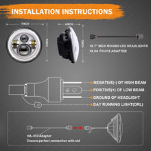 7 inch LED Headlight Fog Passing Lights DOT Kit Set Ring Motorcycle Headlamp Ring for Harley Davidson Touring Road King Ultra Classic Electra Street Glide Tri Cvo Heritage Softail Deluxe Fatboy Chrome