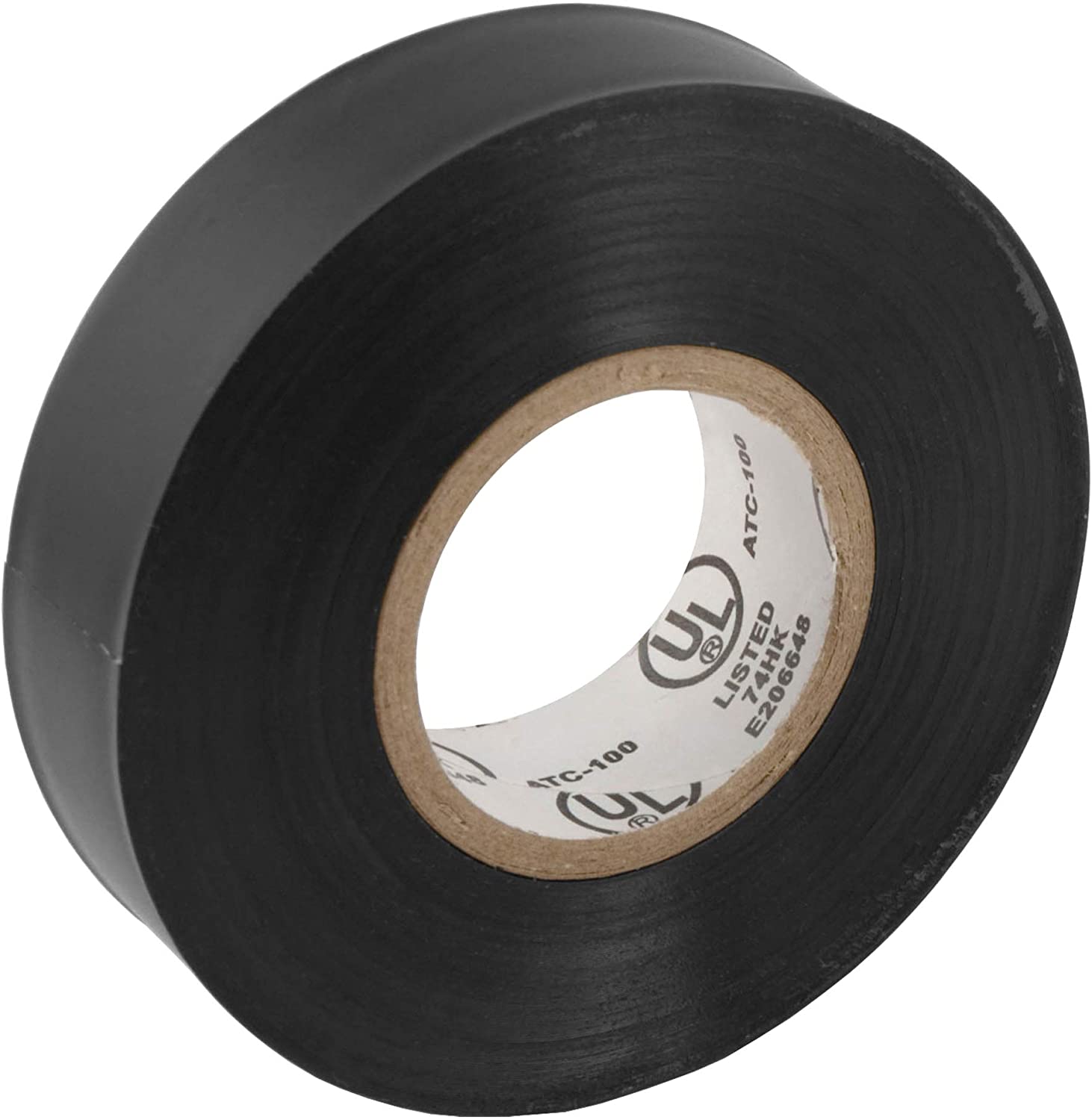 CURT 59740 Black Electrical Tape, 7 Mil, 3/4-Inch x 60-Foot Rolls, 10-Pack